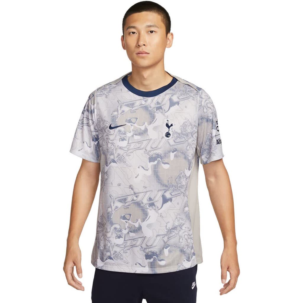Nike White Tottenham Hotspur 2025/26 Academy Pro Pre-match Performance Top In Gray