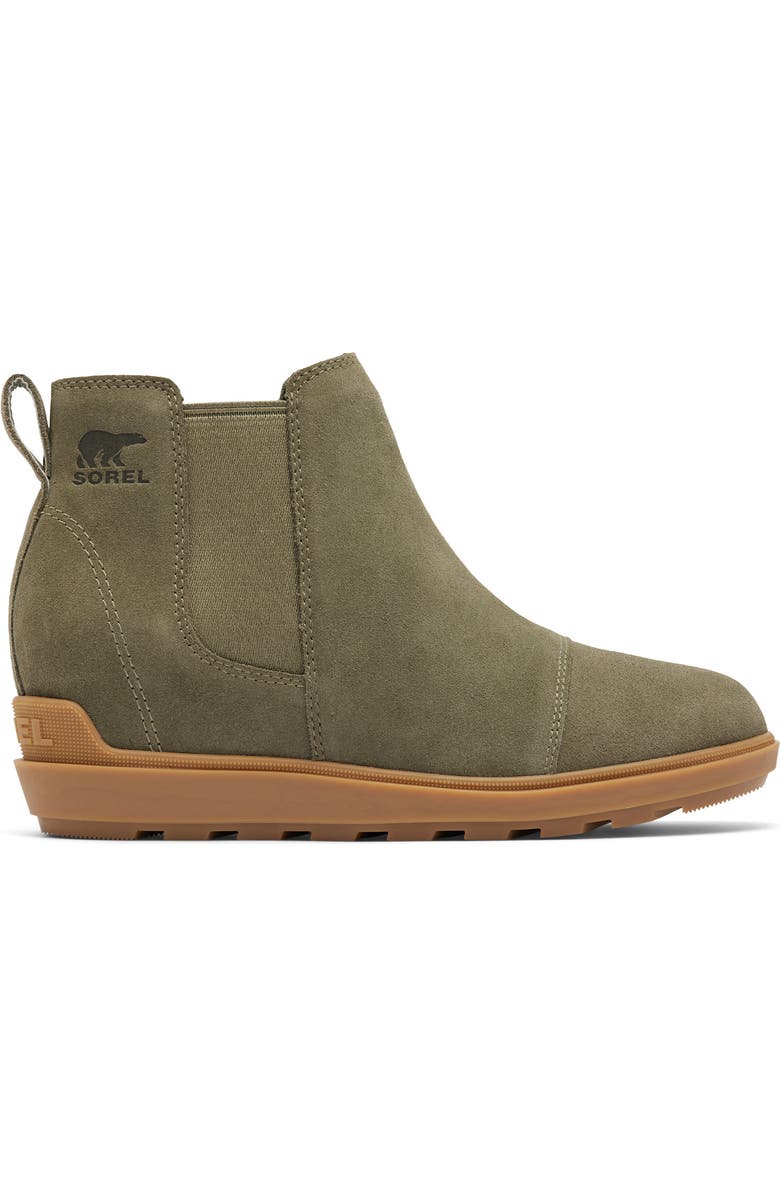SOREL Evie II Waterproof Chelsea Bootie, Alternate, color, Stone Green/ Gum 2