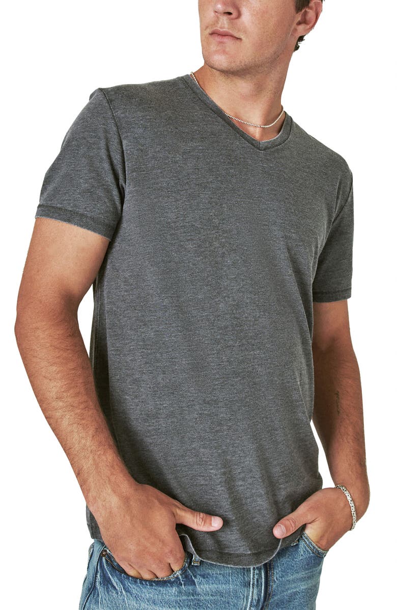 Lucky Brand Relaxed Fit V-Neck T-Shirt, Main, color, 