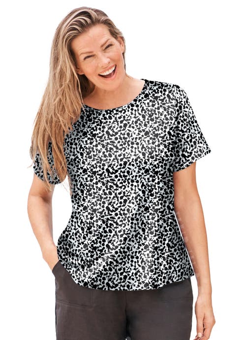 Chlorine-Resistant Crewneck Relaxed-Fit Swim Tee (Plus)