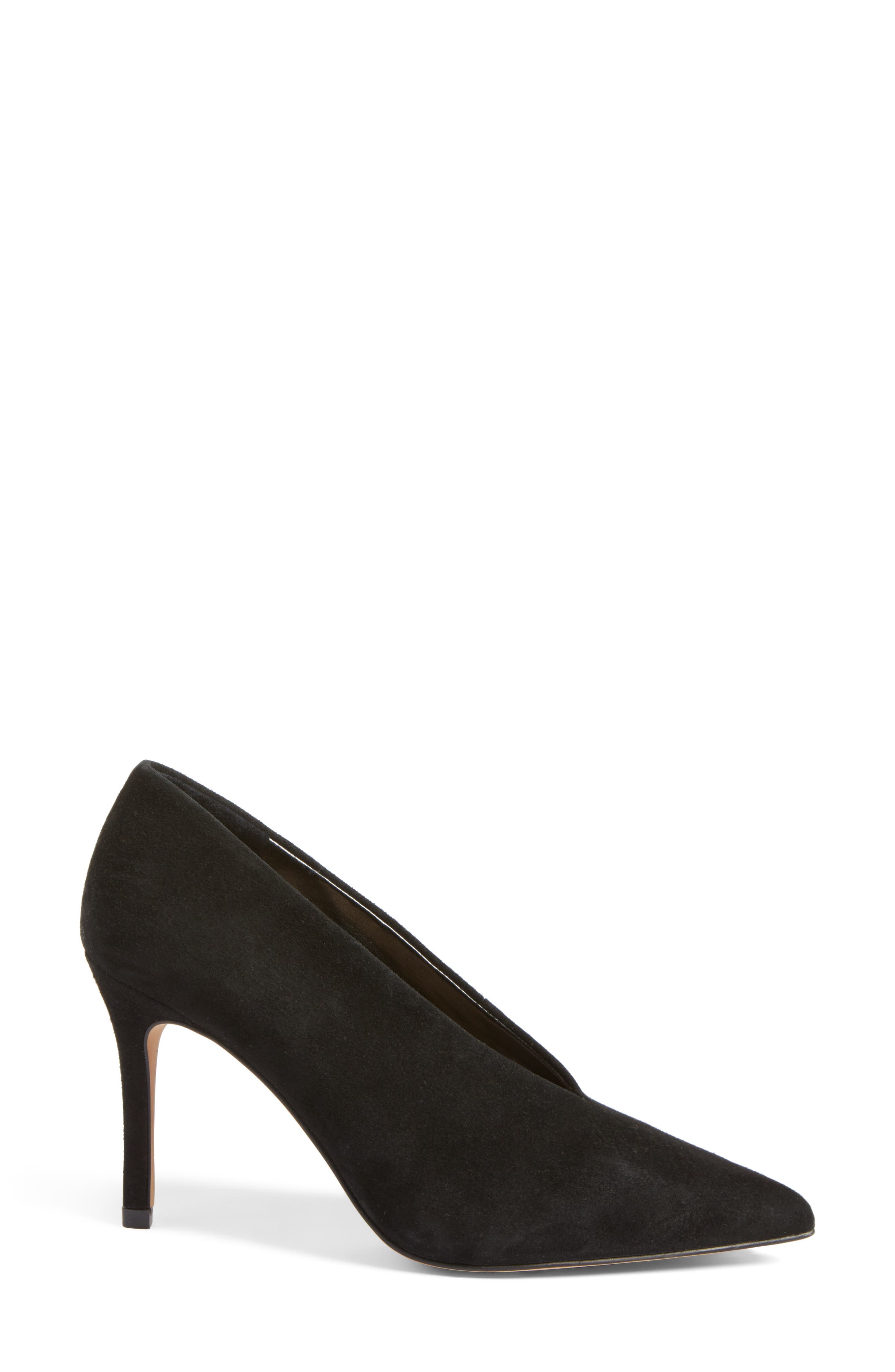 Ankia Suede Pump (Nordstrom Exclusive), Alternate, color, BLACK SUEDE