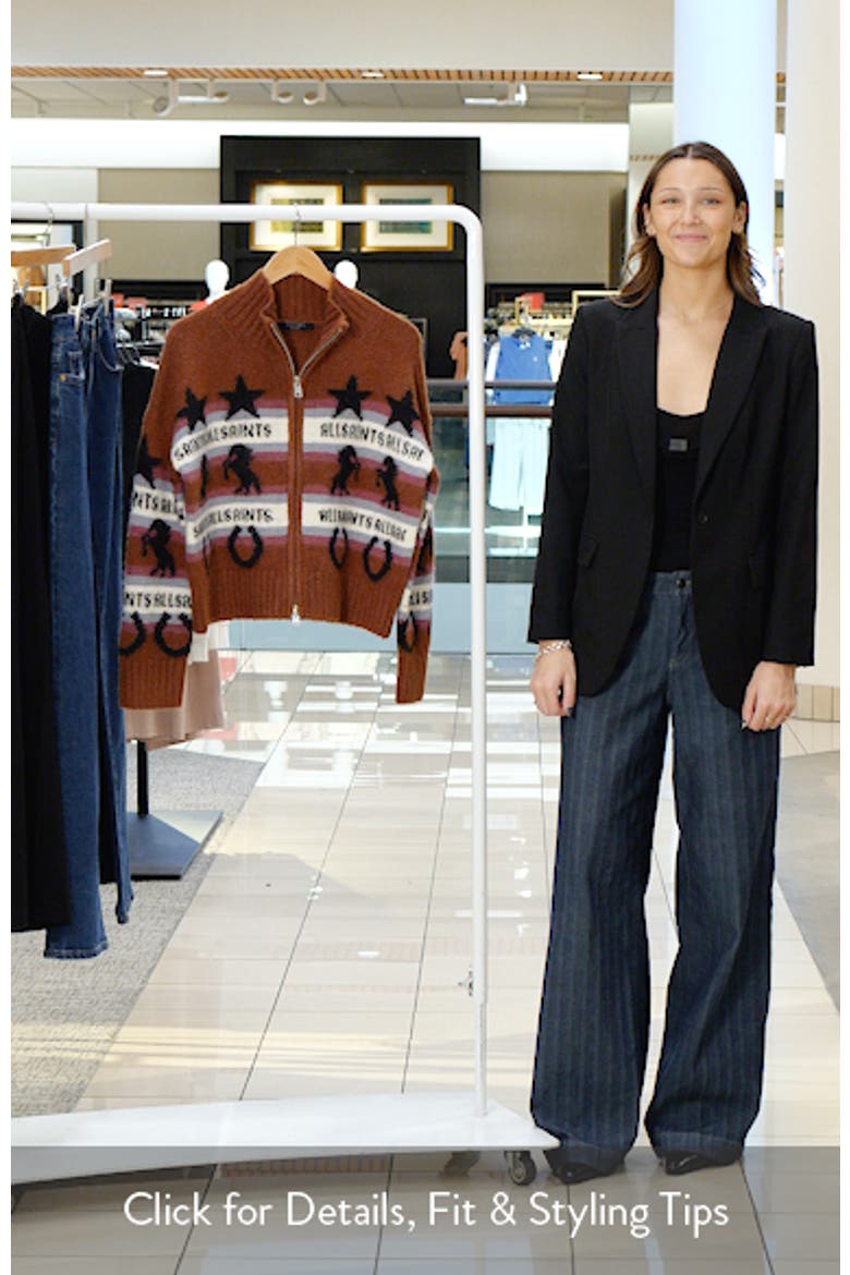 Epona Stripe Crop Jacquard Sweater video