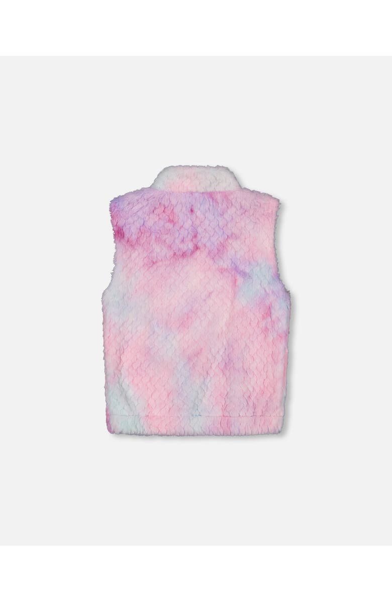 Deux par Deux Little Girl's Faux Fur Vest Multicolor, Alternate, color, 