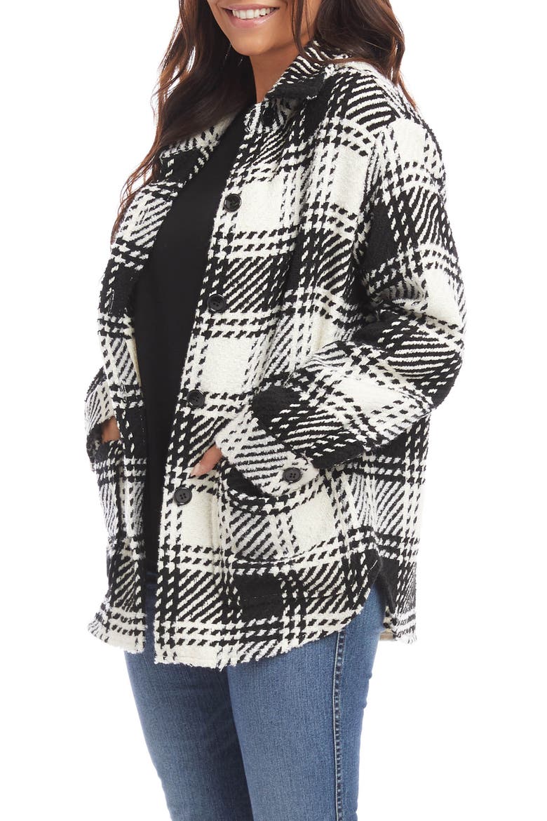Plaid Shirt Jacket, Alternate, color, PLAID