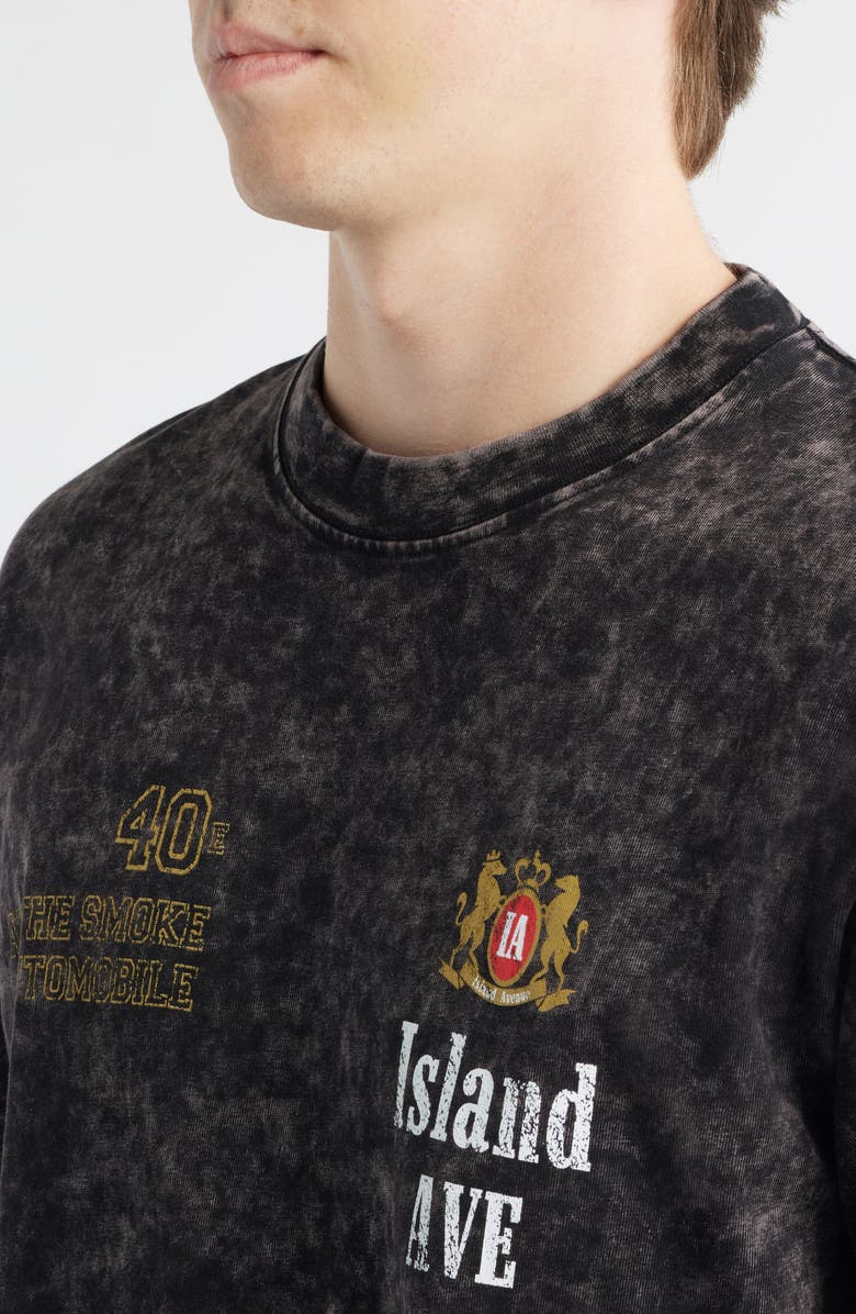 Island Avenue Marlboro Monte Carlo Cotton Graphic T-Shirt, Alternate, color, Black