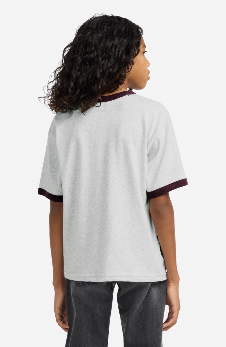 abercrombie kids Kids' Ringer Logo Graphic T-Shirt, Alternate, color, Anf Light Grey Heather
