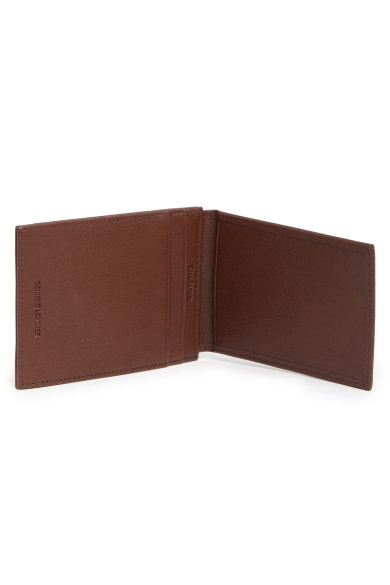 Magnetic Front Pocket Wallet, Alternate, color, BROWN
