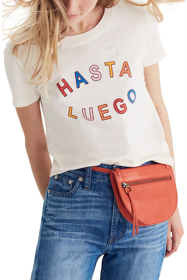 Hasta Luego Graphic Tee, Main, color, VINTAGE LACE