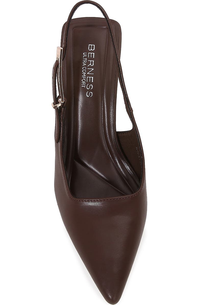 BERNESS Pointed Toe Slingback Pump, Alternate, color, Brown
