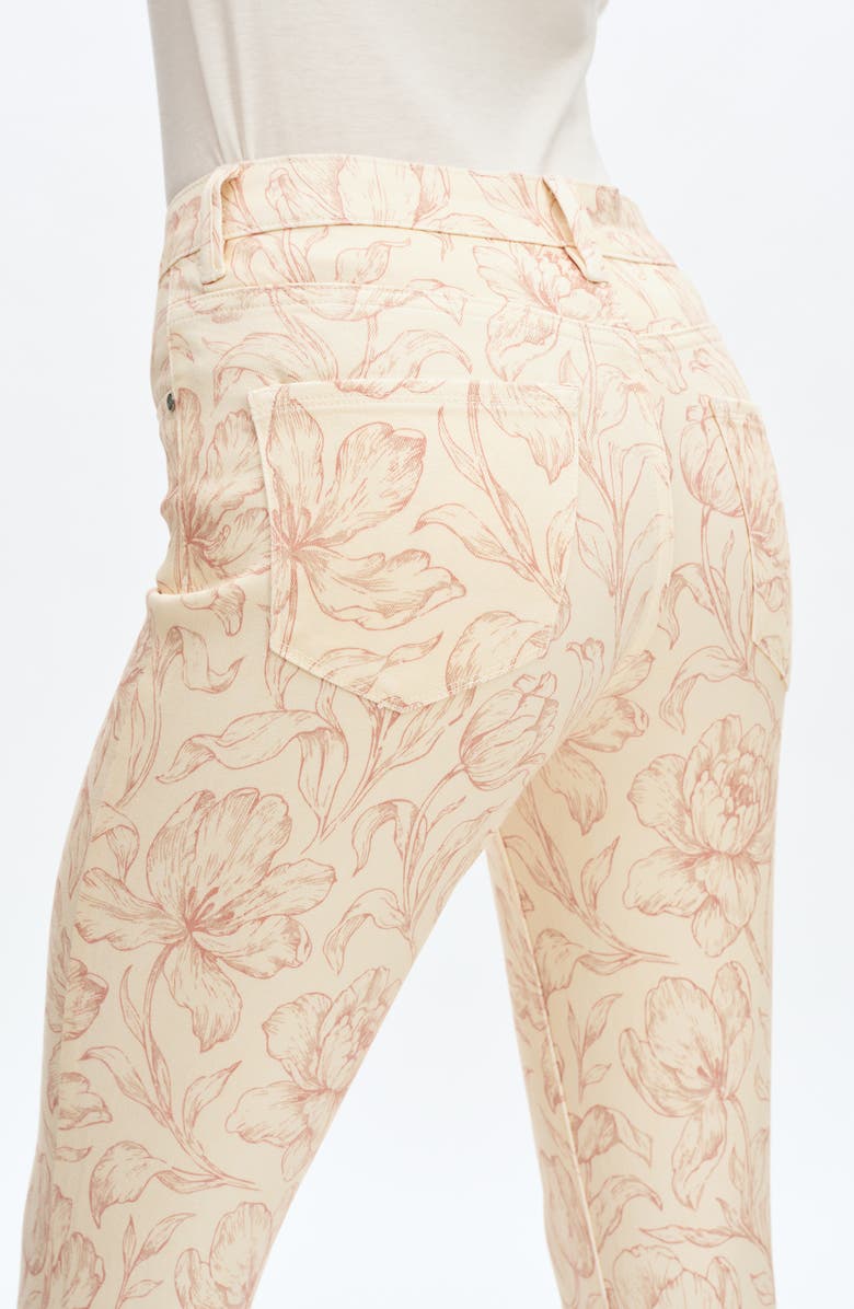 Bayeas Dublin Floral High Waist Straight Leg Jeans, Alternate, color, Blushed Shadows