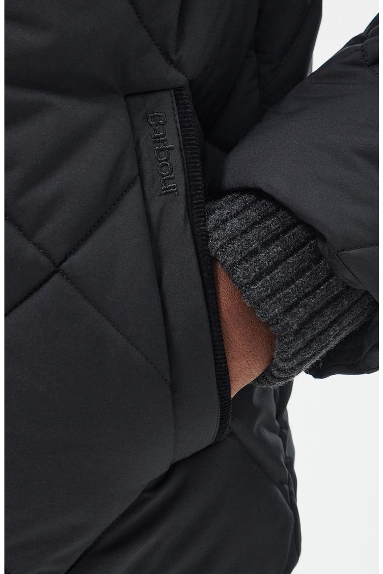 Elmwood Quilted Jacket, Alternate, color, BLACK