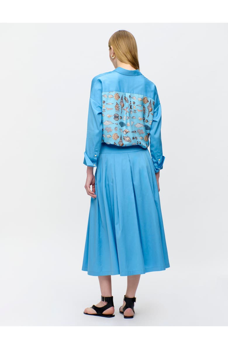 Callas Milano Consuela Pleated skirt, Alternate, color, Blue