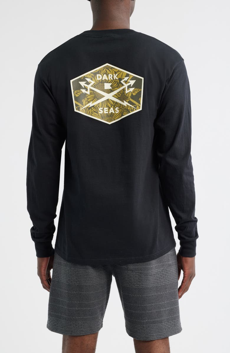 DARK SEAS Sunflower Long Sleeve Graphic T-Shirt, Alternate, color, 