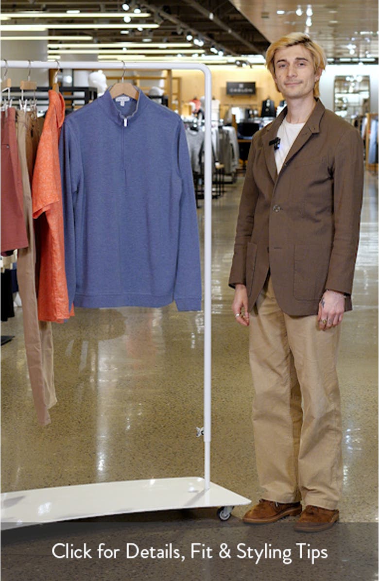 Crown Comfort Crewneck Piqué Quarter Zip, sales video thumbnail