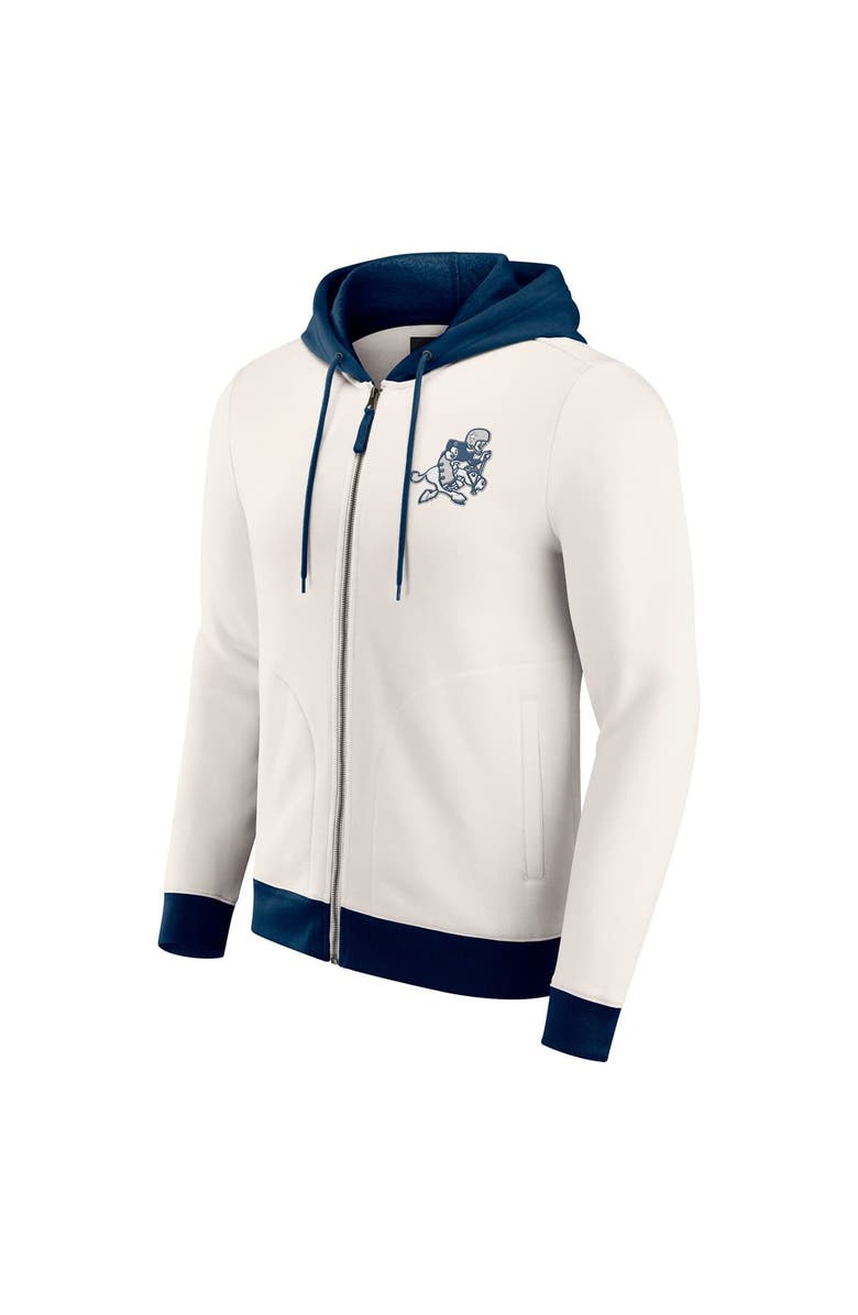 Darius Rucker Collection by Fanatics Men's Darius Rucker Collection by Fanatics White Dallas Cowboys Distressed Graphics Full-Zip Hoodie, Alternate, color, White