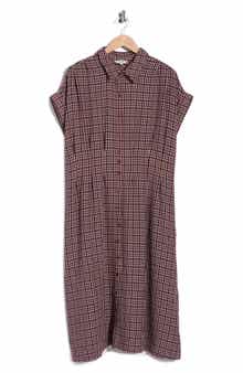 Pintuck Maxi Shirtdress