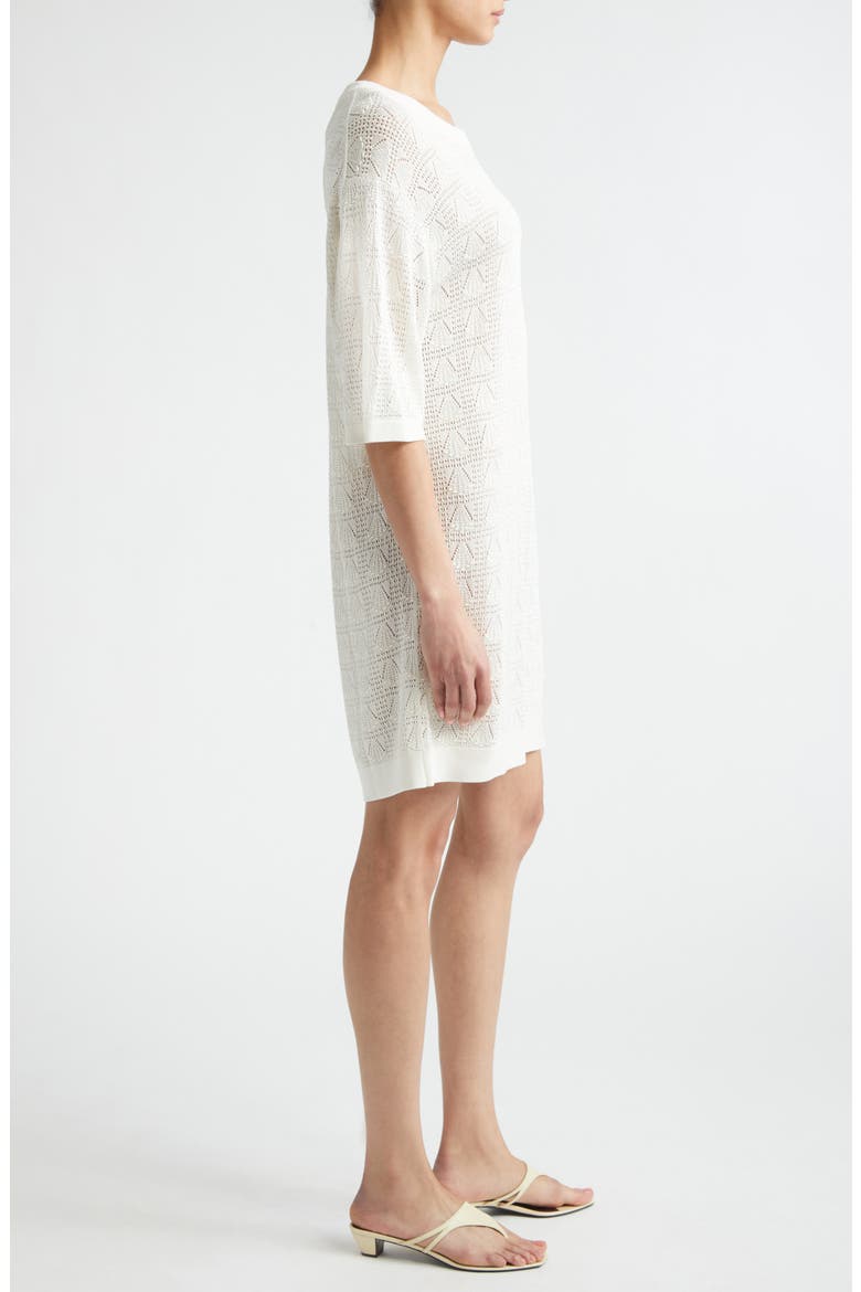 Armas Shell Knit T-Shirt Dress, Alternate, color, IVORY