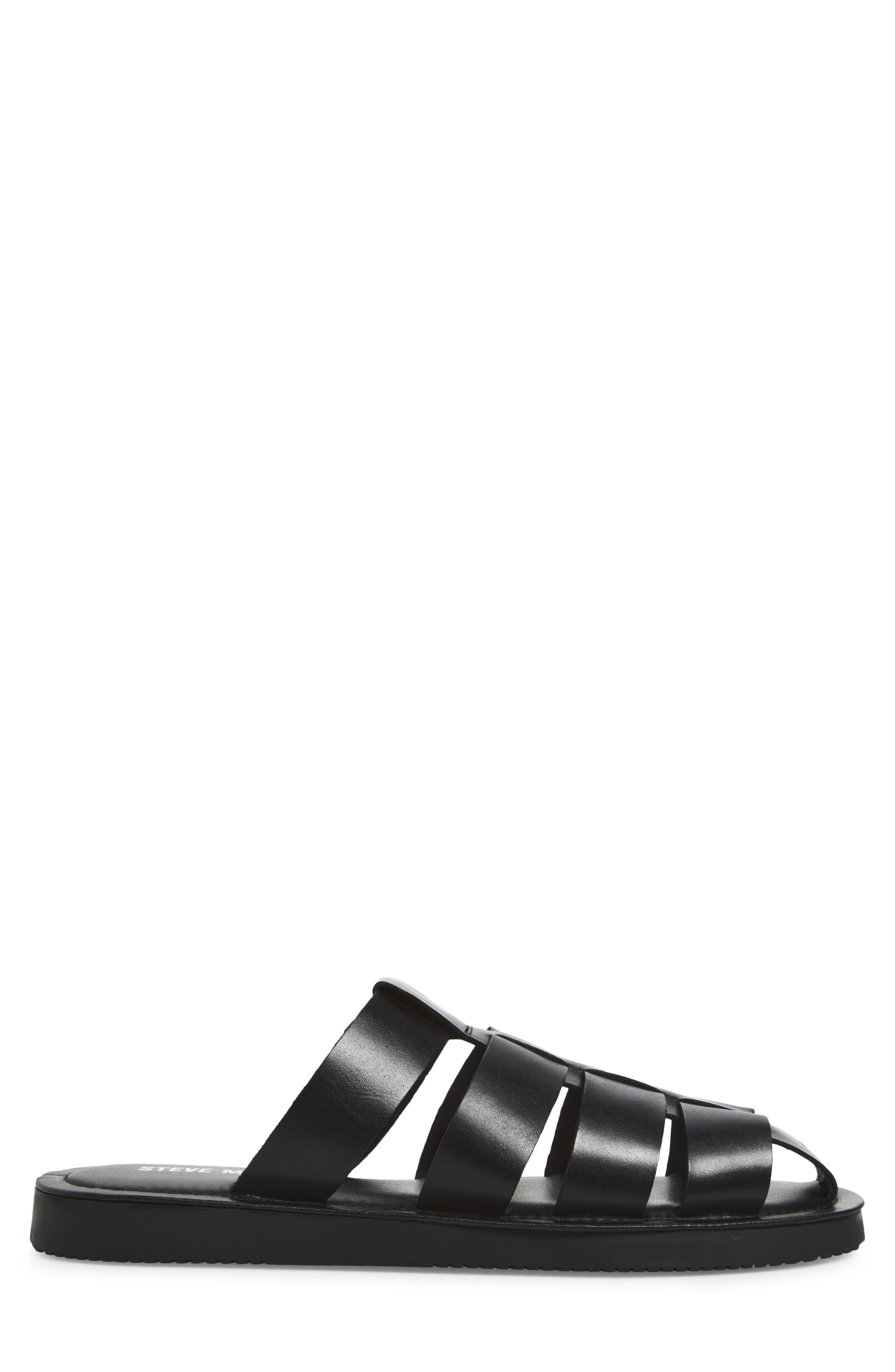 Brody Fisherman Mule, Alternate, color, BLACK LEATHER