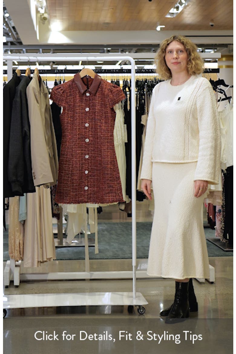 Riello Fringe Tweed Minidress video