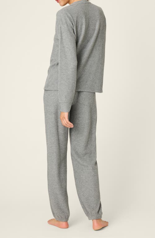 Pj Salvage Fireside Sparkle Waffle Knit Pajamas In Blue