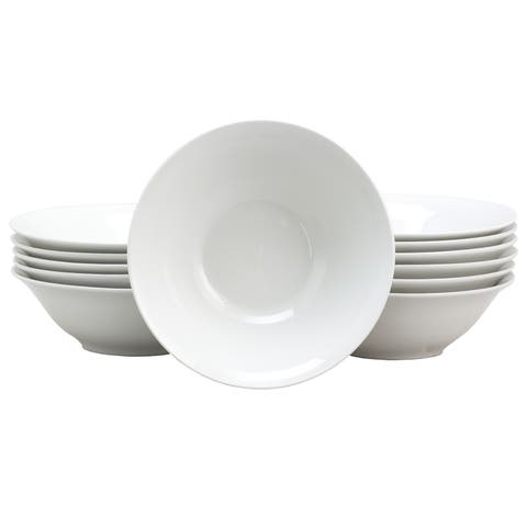 Noble Court 7 Inch Fine Ceramic Bowls  12 Piece Set