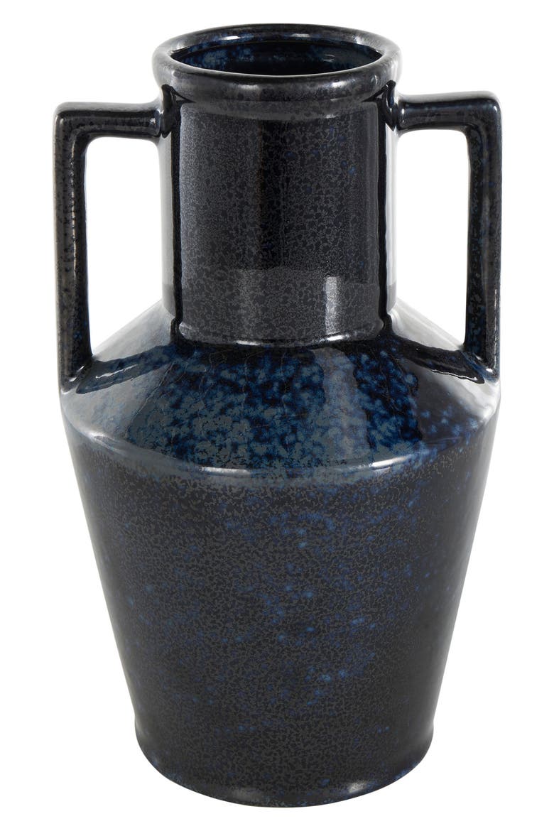 Dark Blue Ceramic Vase, Main, color, DARK BLUE