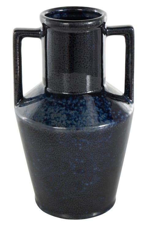 Dark Blue Ceramic Vase