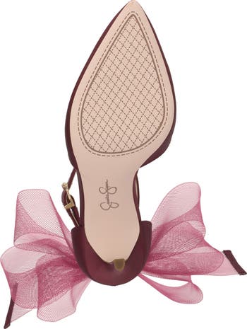 Phindies Ankle Strap Pointed Toe Pump