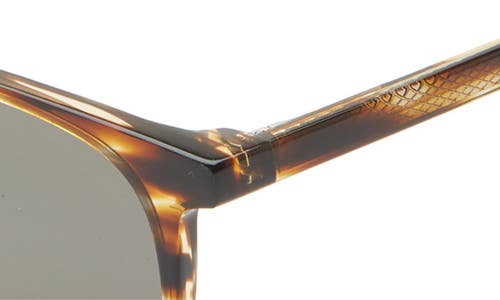 Eyebobs Boardroom 49mm Polarized Square Sunglasses In Brown Demi Stripe