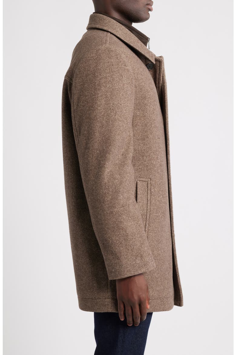 Macbeth Wool Blend Single Breasted Coat, Alternate, color, CHESTNUT PINDOT