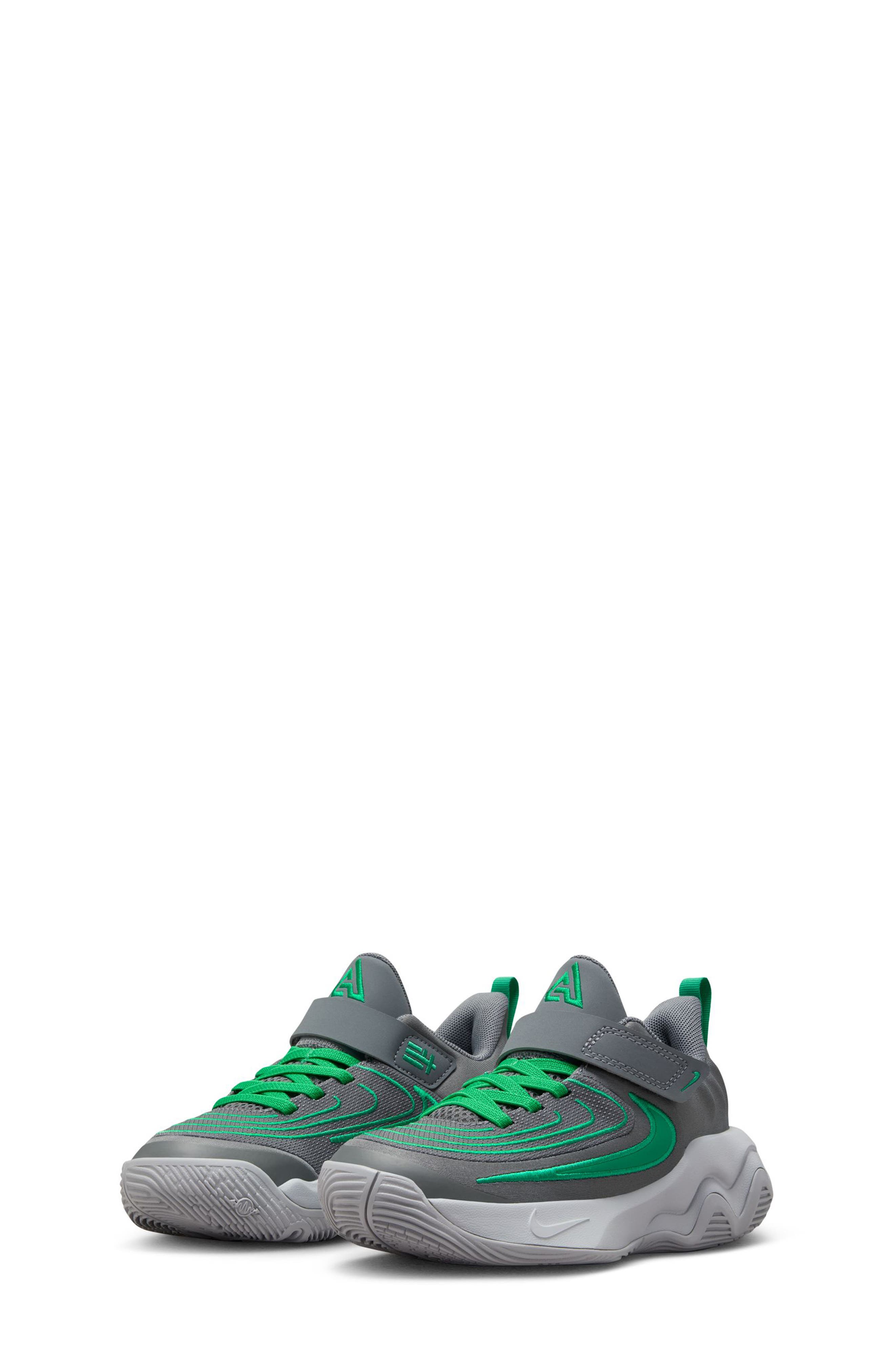 Kids' Giannis Immortality 4 Basketball Shoe, Main, color, SMOKE GREY/ STAR GREEN