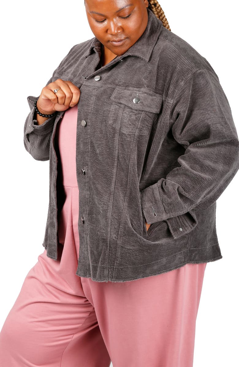 Standards & Practices Corduroy Jacket, Alternate, color, Charcoal