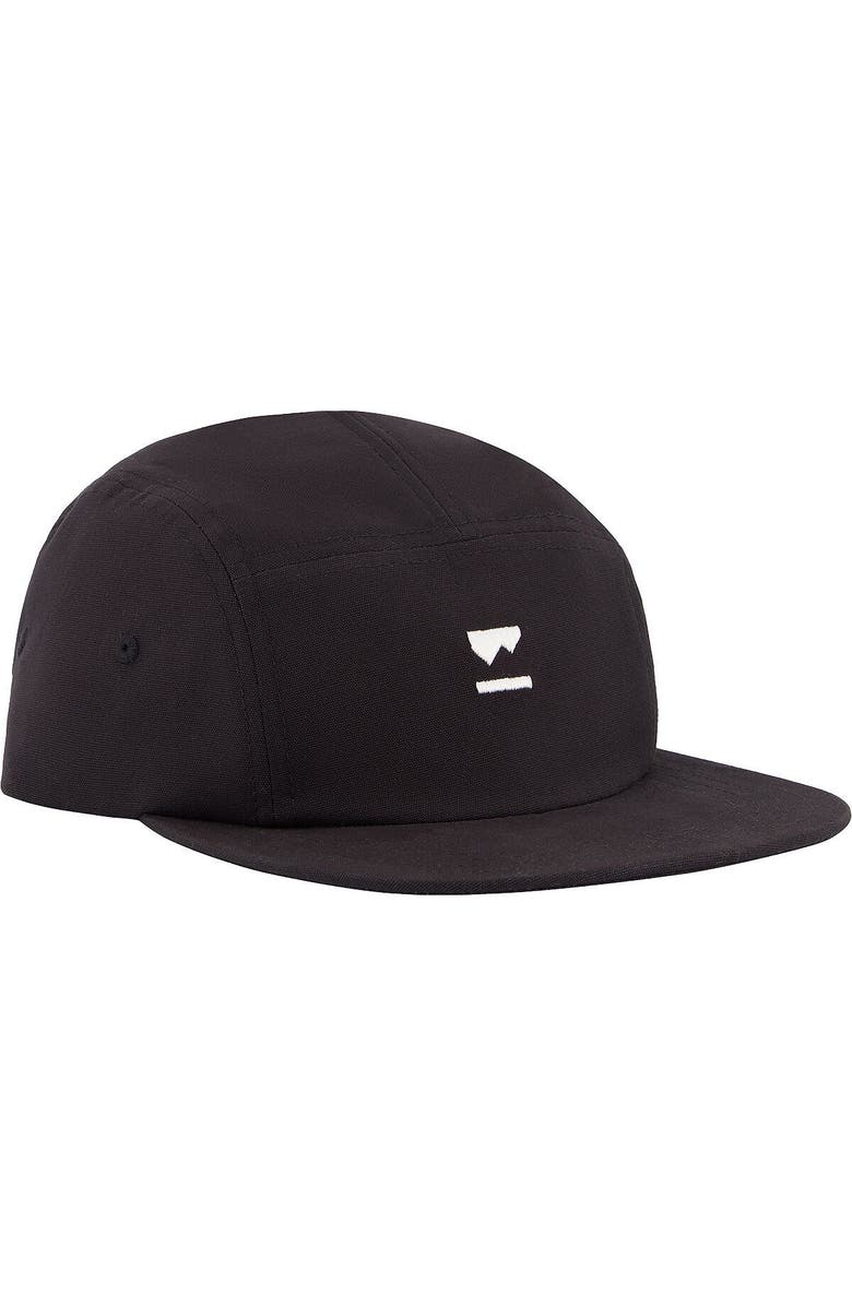 Mons Royale Ridgeline 5 Panel Cap, Main, color, Black