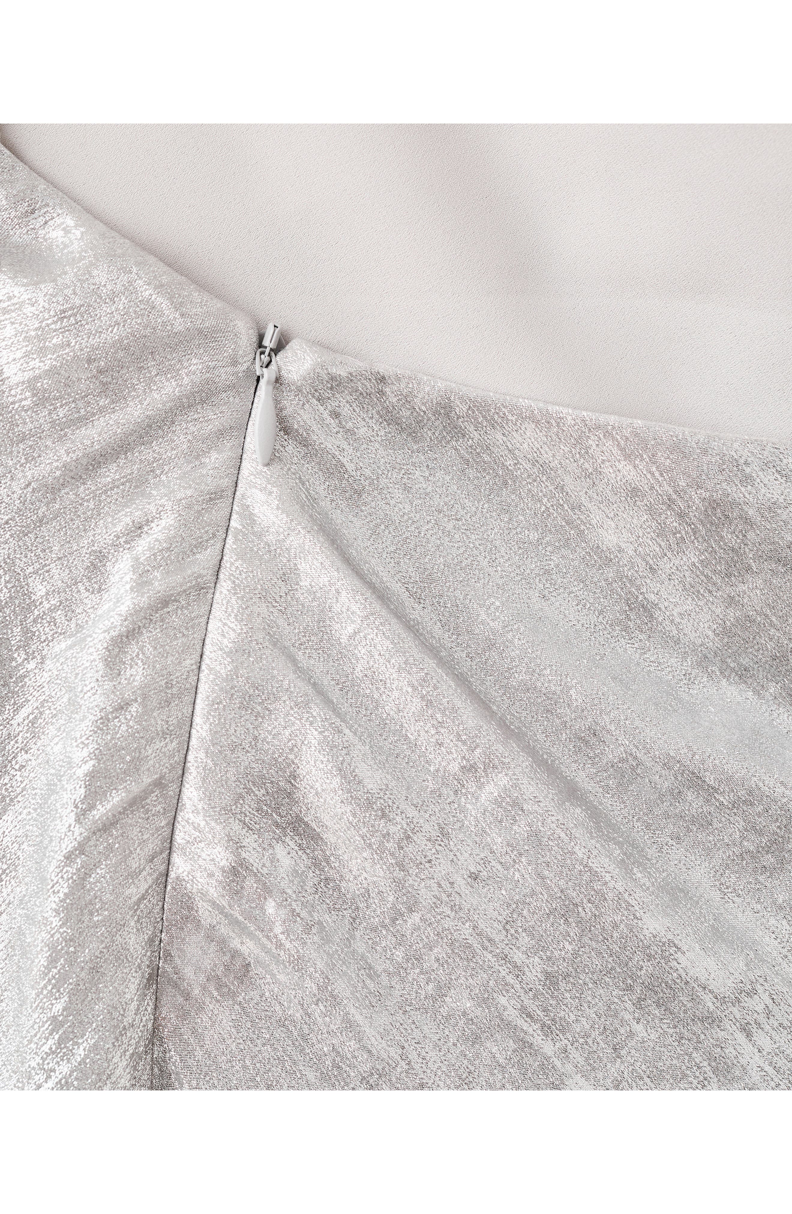 x Kaia Gerber Metallic Open Back Gown - image 2