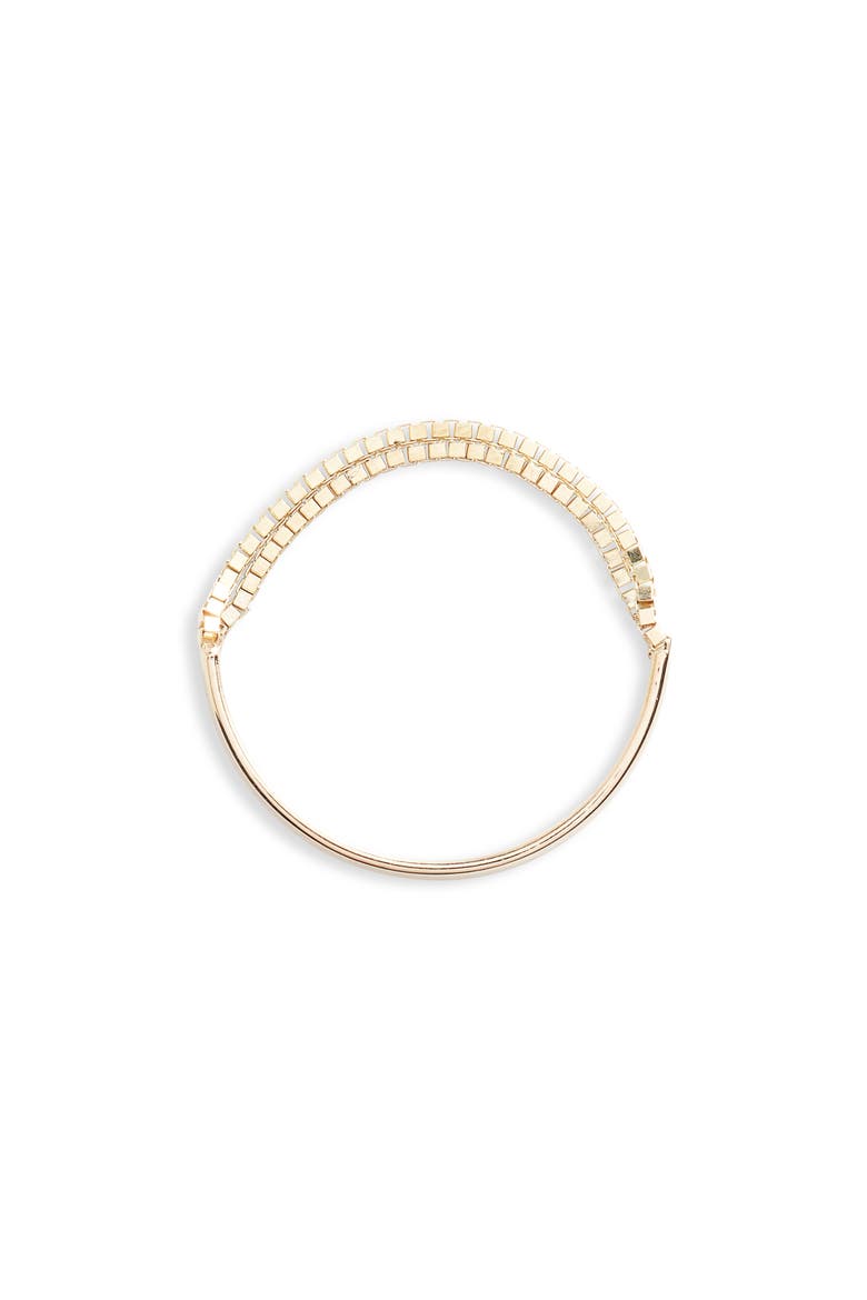 Double Box Chain Band Ring, Main, color, YELLOW GOLD