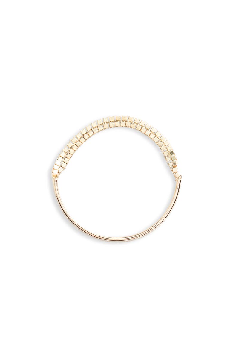 Poppy Finch Double Box Chain Band Ring, Main, color, Yellow Gold