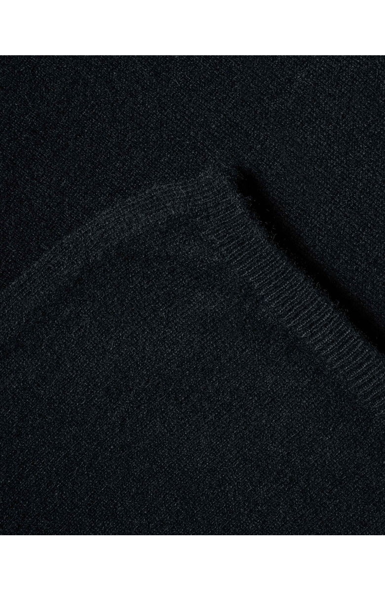 Monticelli Cashmere Pure Cashmere Long Poncho, Alternate, color, Black