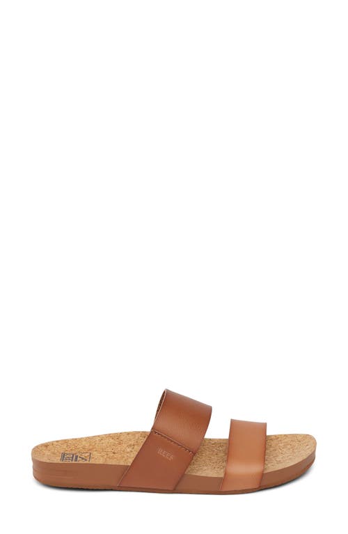 Reef Cushion Bounce Vista Slide Sandal In Espresso Duo
