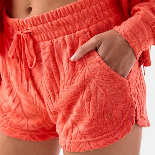 Tavi Palm Terry Short In Orange