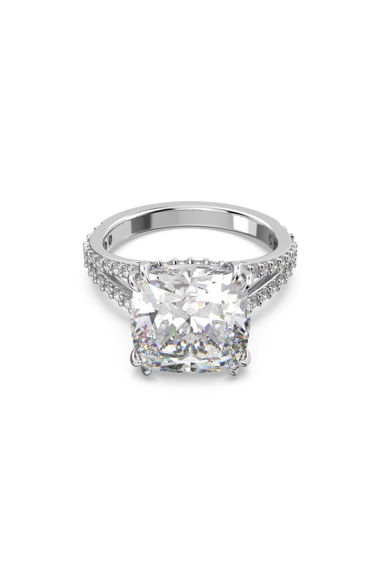Swarovski Stilla Square Cocktail Ring, Main, color,