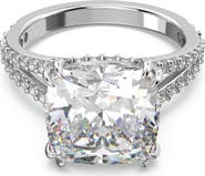 Swarovski Stilla Square Cocktail Ring