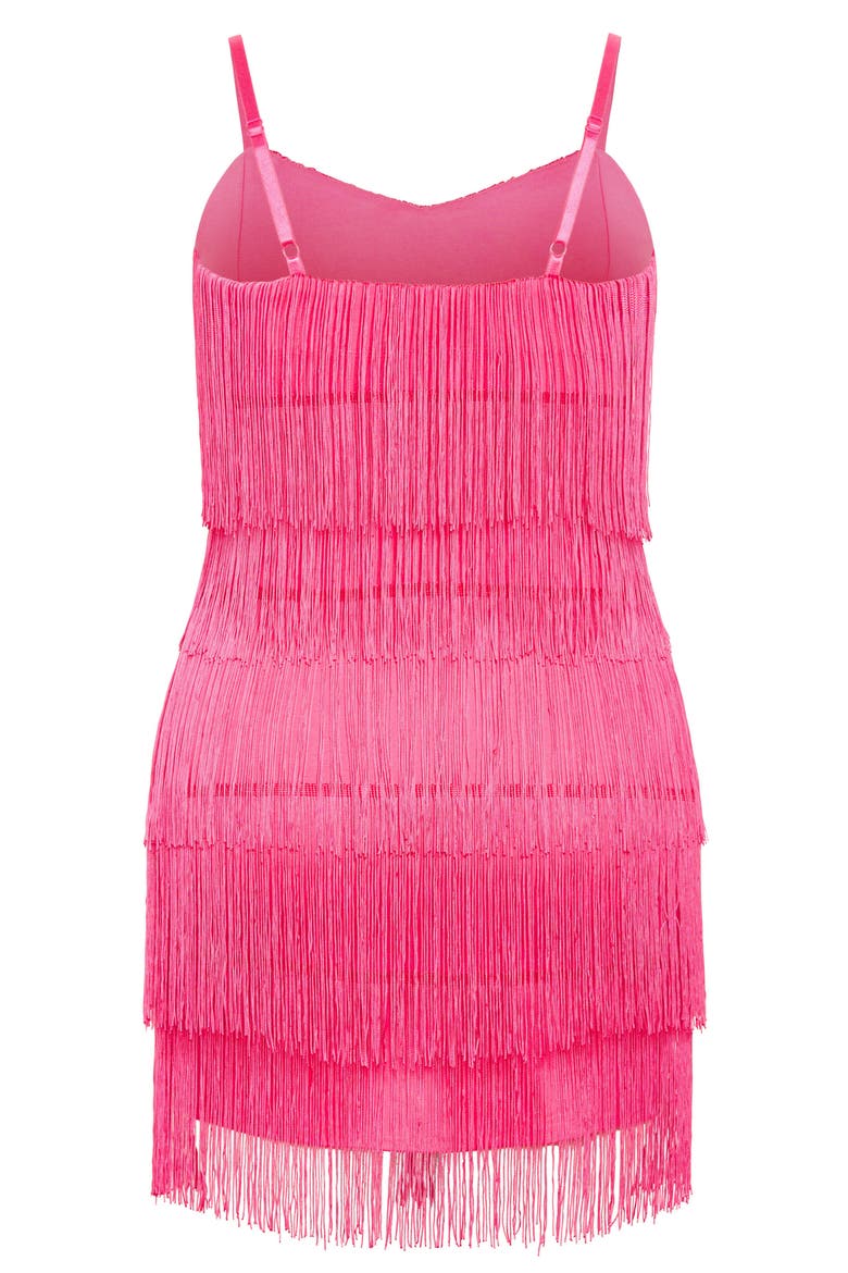Jazlyn Tiered Minidress, Alternate, color, PINK