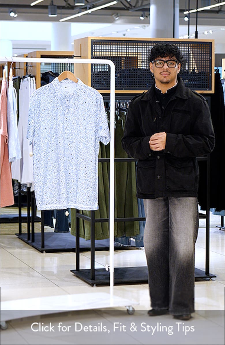 Floral Dri-FIT Perforated Golf Polo, sales video thumbnail