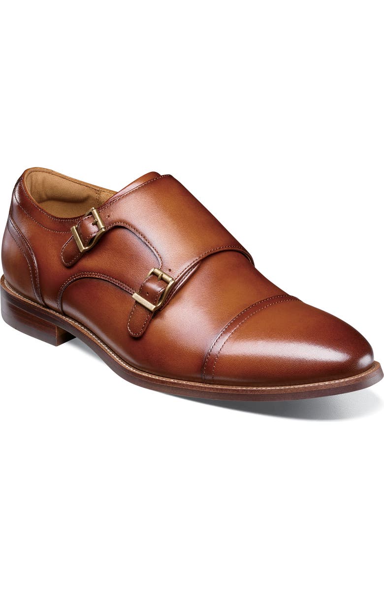 Florsheim Rucci Cap Toe Double Monk Strap Shoe, Main, color,