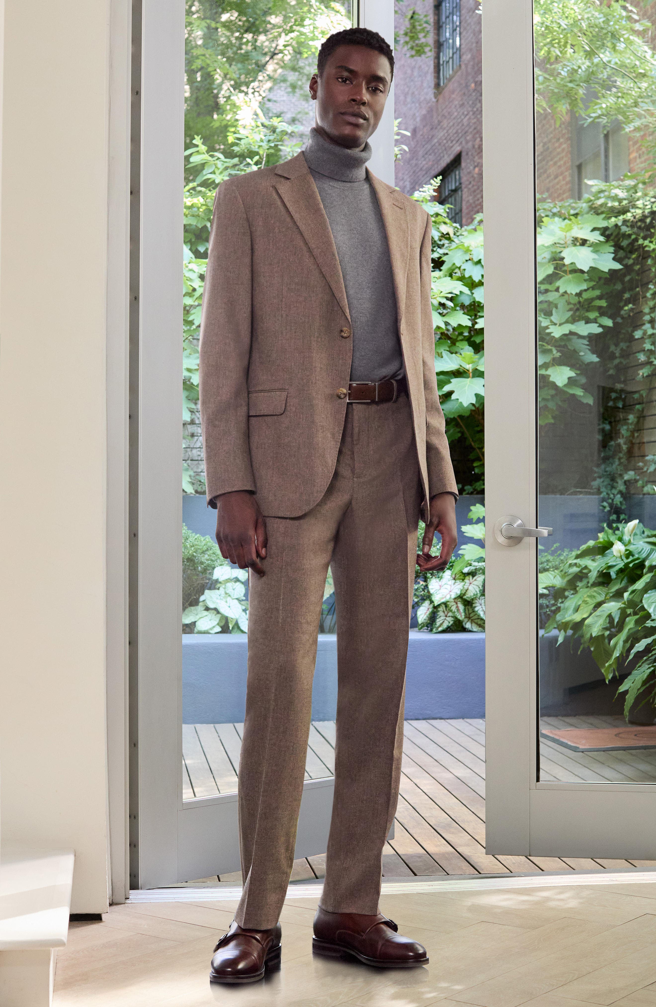 Nordstrom Anders Stretch Wool & Cashmere Flannel Suit (Men) | Nordstrom