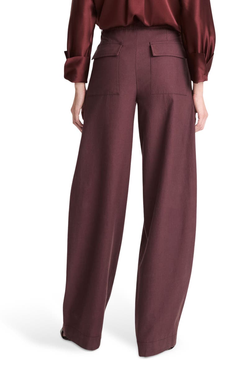 Vince Cotton & Wool Utility Pants, Alternate, color, Cherry Night