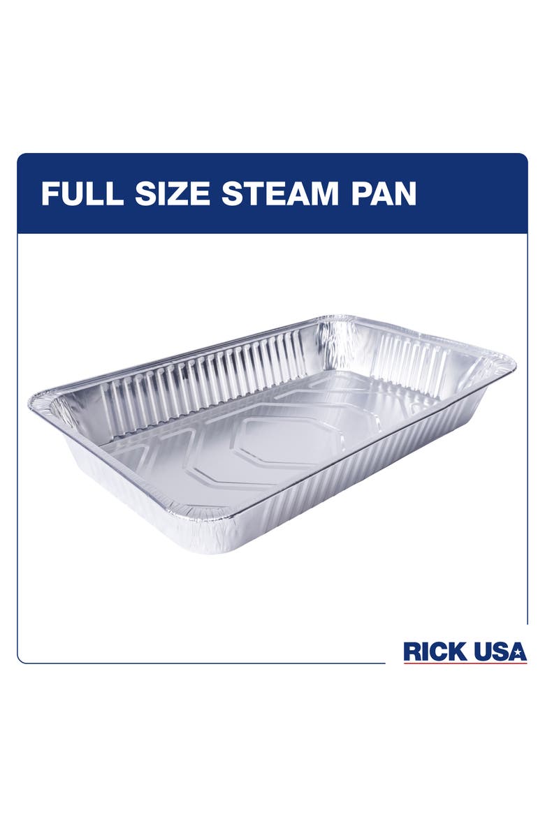 Full Size Steam Pan 10pk, Alternate, color, Silver