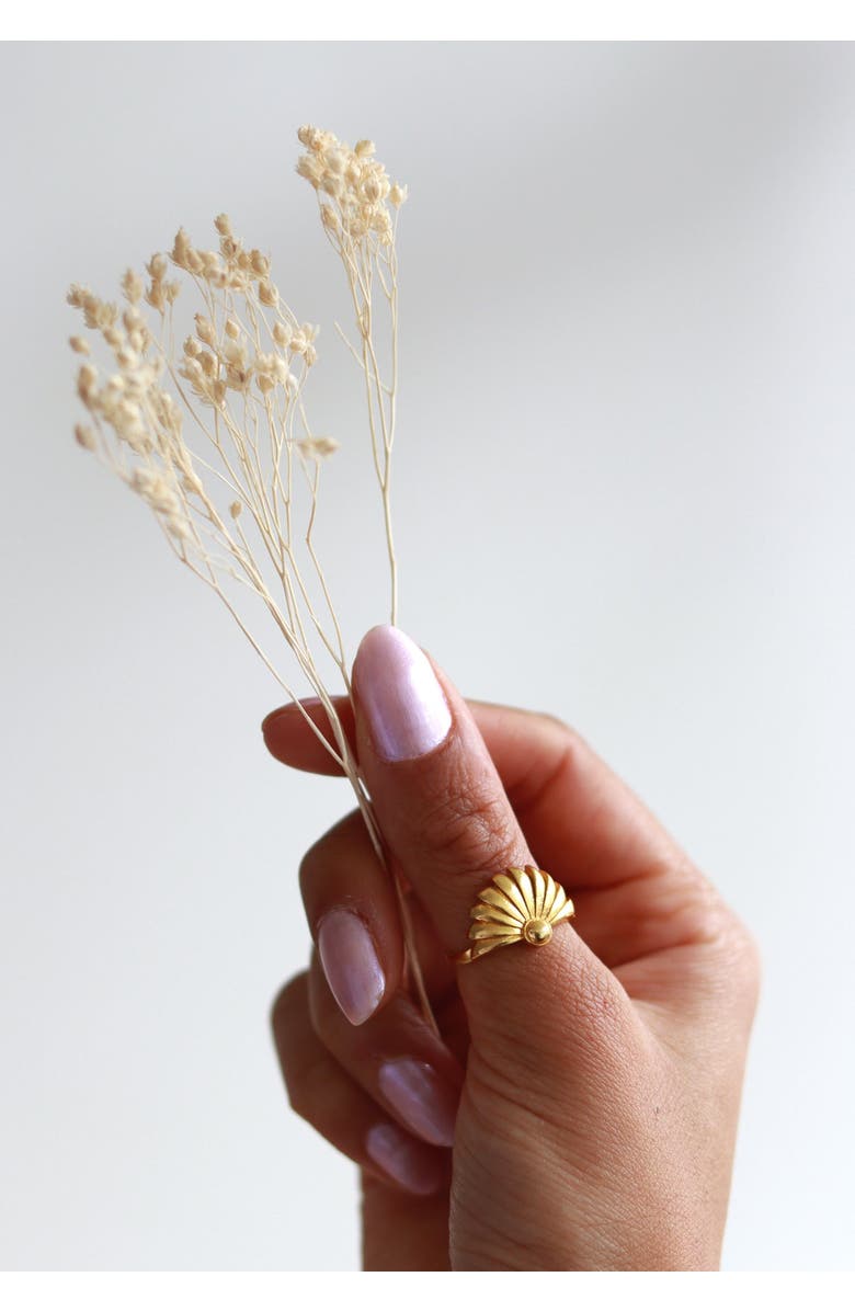 Ottoman Hands Chantal Stacking Ring, Alternate, color, Gold