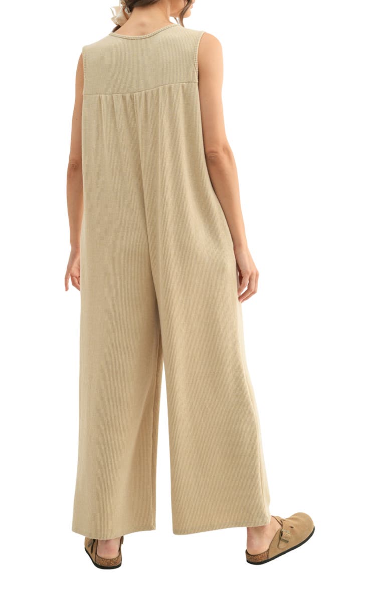 WISHLIST Rib Knit Wide Leg Jumpsuit, Alternate, color,