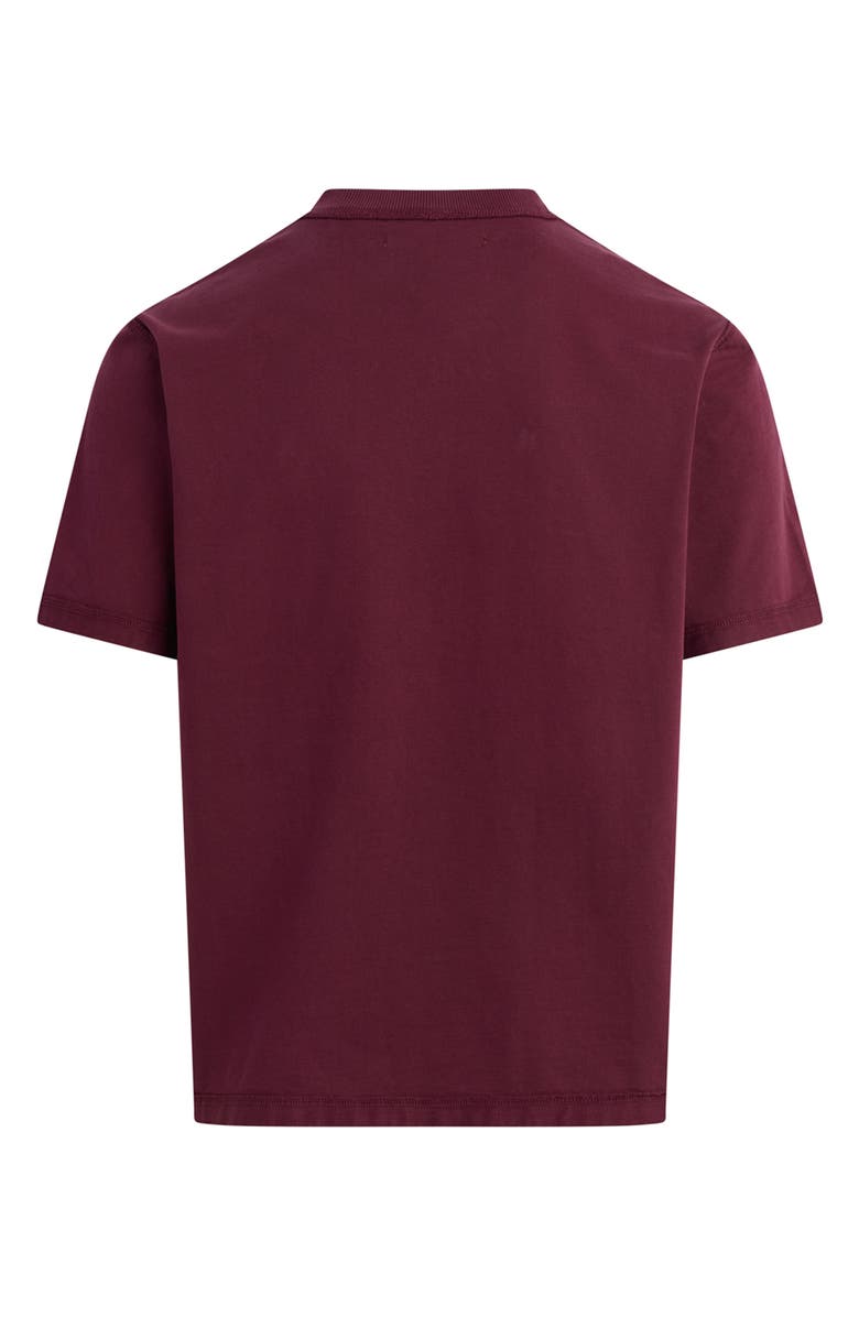 Hudson Jeans Heavyweight Cotton T-Shirt, Alternate, color, Port